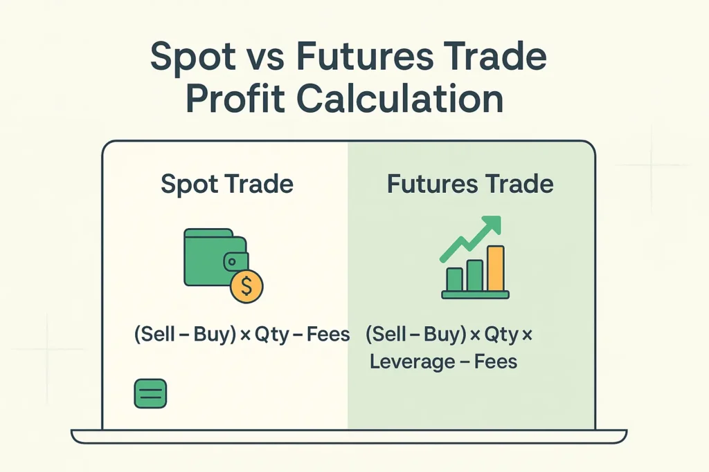 Spot vs Futures Trade P&L
